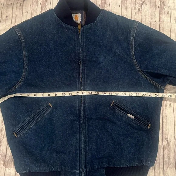 Vintage 90s Carhartt Southwest denim blue jacket